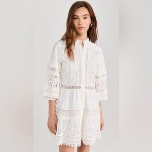 Alice + Olivia - White Lace Dress - XS